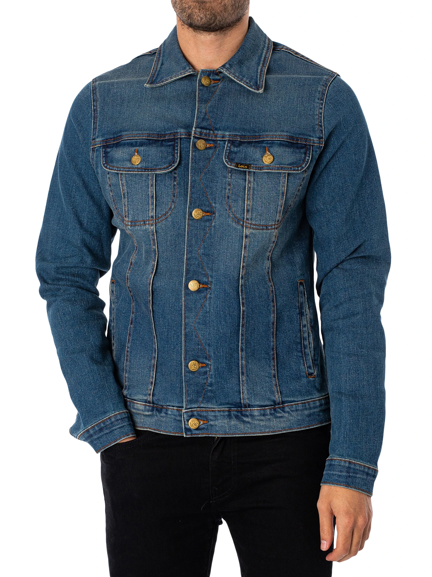 Lois Jeans Tejana Denim Jacket - New Nolan Stone 1 Lois Jeans Tejana Denim Jacket - New Nolan Stone