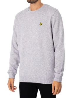 Lyle & Scott Logo Sweatshirt - Light Grey Marl
