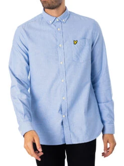 Lyle & Scott Regular Fit Light Weight Oxford Shirt - Riviera