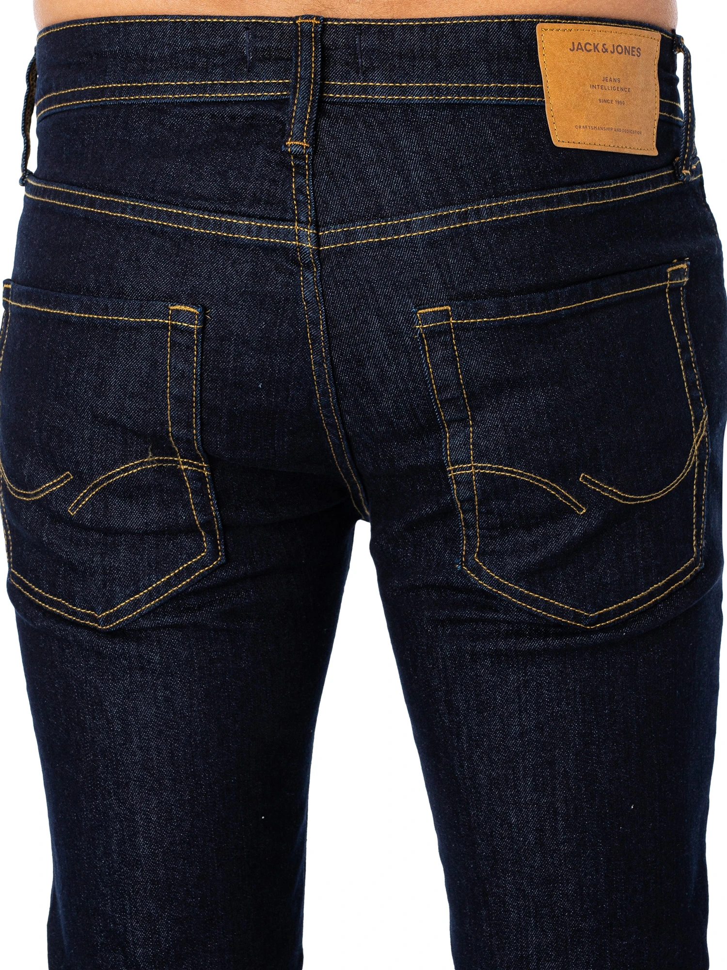 Jack & Jones Glenn Original 821 Slim Jeans - Blue Denim 4 Jack & Jones Glenn Original 821 Slim Jeans - Blue Denim - Image 4