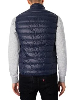 EA7 Woven Down Gilet - Night Blue -Standout Fashion Shop 46159c