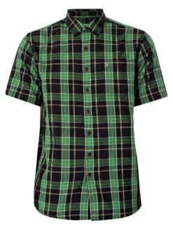 Farah Sullivan Short Sleeve Check Shirt - True Navy -Standout Fashion Shop 46164e