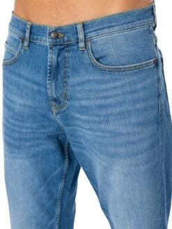 HUGO 340 Loose Tapered Fit Jeans - Turquoise -Standout Fashion Shop 46177e