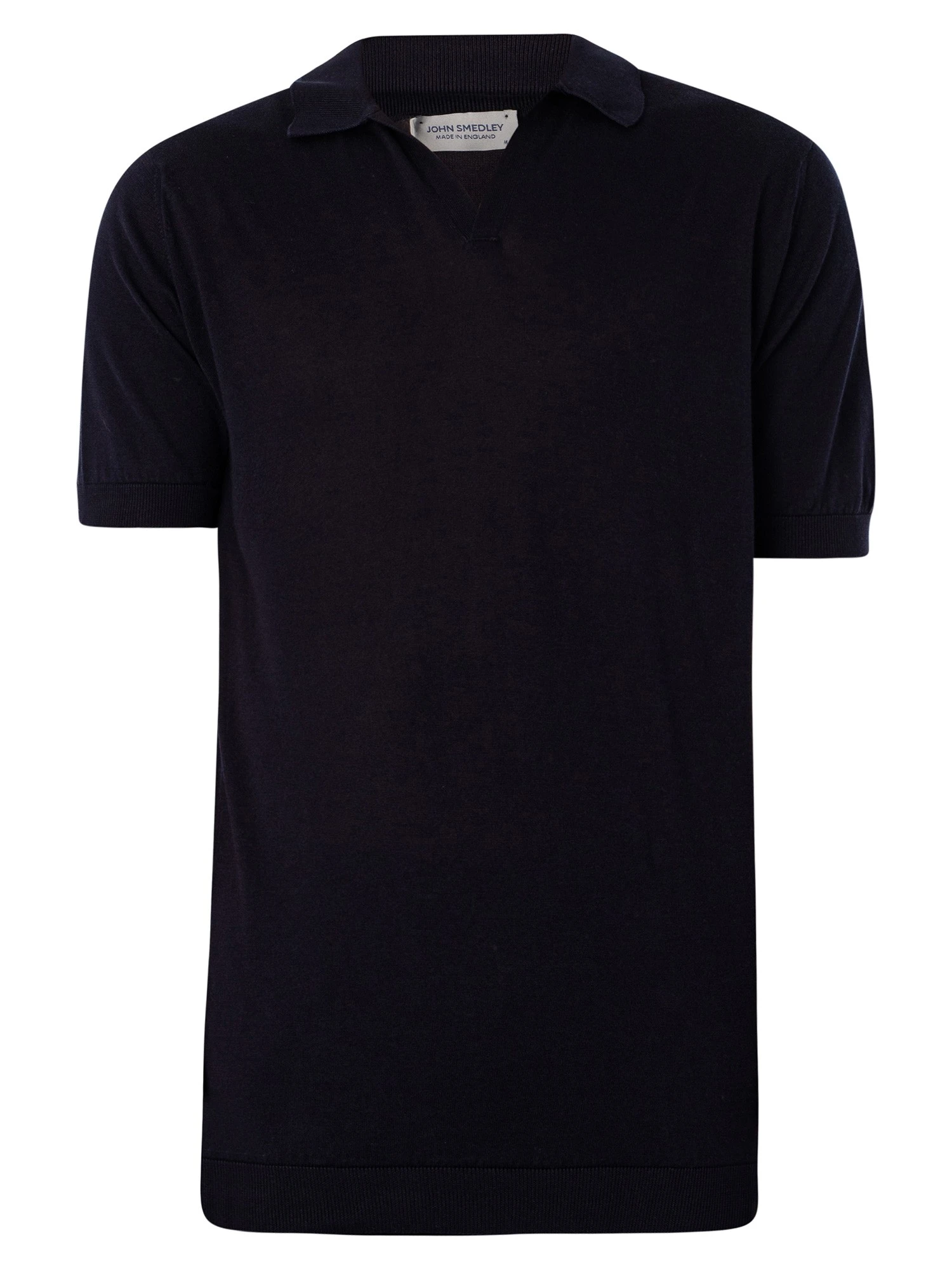 John Smedley Noah Skipper Collar Polo Shirt - Navy 5 John Smedley Noah Skipper Collar Polo Shirt - Navy - Image 5