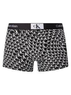 Calvin Klein 1996 Trunks - Warped Logo Print Black