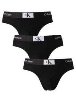 Calvin Klein 3 Pack 1996 Hip Briefs - Black/Black/Black