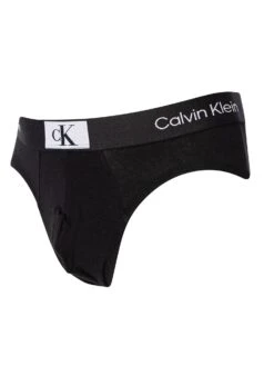 Calvin Klein 3 Pack 1996 Hip Briefs - Black/Black/Black -Standout Fashion Shop 46295c