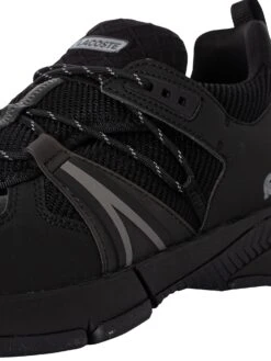 Lacoste L003 0722 1 SMA Mesh Trainers - Black/Black -Standout Fashion Shop 46312h