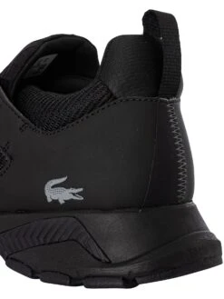Lacoste L003 0722 1 SMA Mesh Trainers - Black/Black -Standout Fashion Shop 46312i