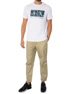 Armani Exchange Logo Joggers - London Fog -Standout Fashion Shop 46354f