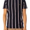 Farah Peralta Vertical T-Shirt - True Navy