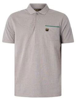 Fila Gold Bruni Pocket Polo Shirt - Base Alloy/Marine Green 9 Fila Gold Bruni Pocket Polo Shirt - Base Alloy/Marine Green -Standout Fashion Shop 46432e