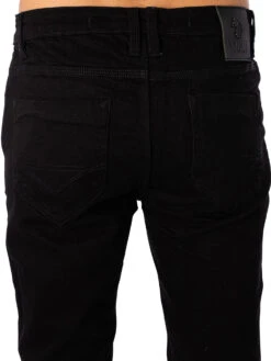 Luke 1977 Vac Slim Tapered Jeans - Black 9 Luke 1977 Vac Slim Tapered Jeans - Black -Standout Fashion Shop 46486d