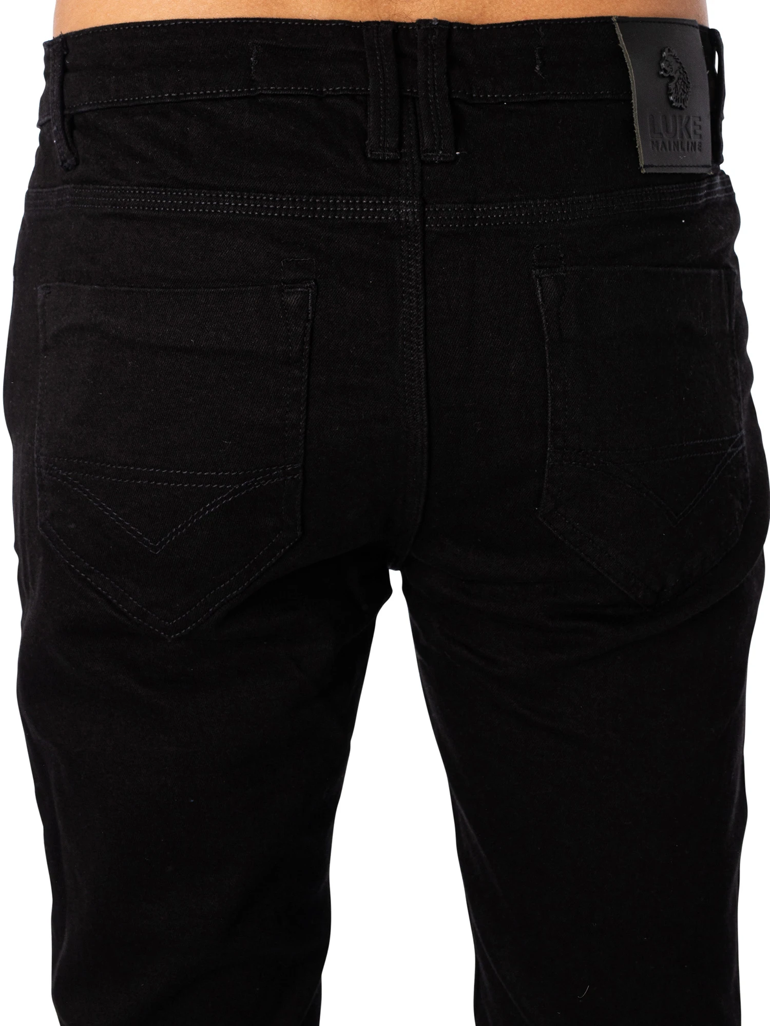 Luke 1977 Vac Slim Tapered Jeans - Black 4 Luke 1977 Vac Slim Tapered Jeans - Black - Image 4