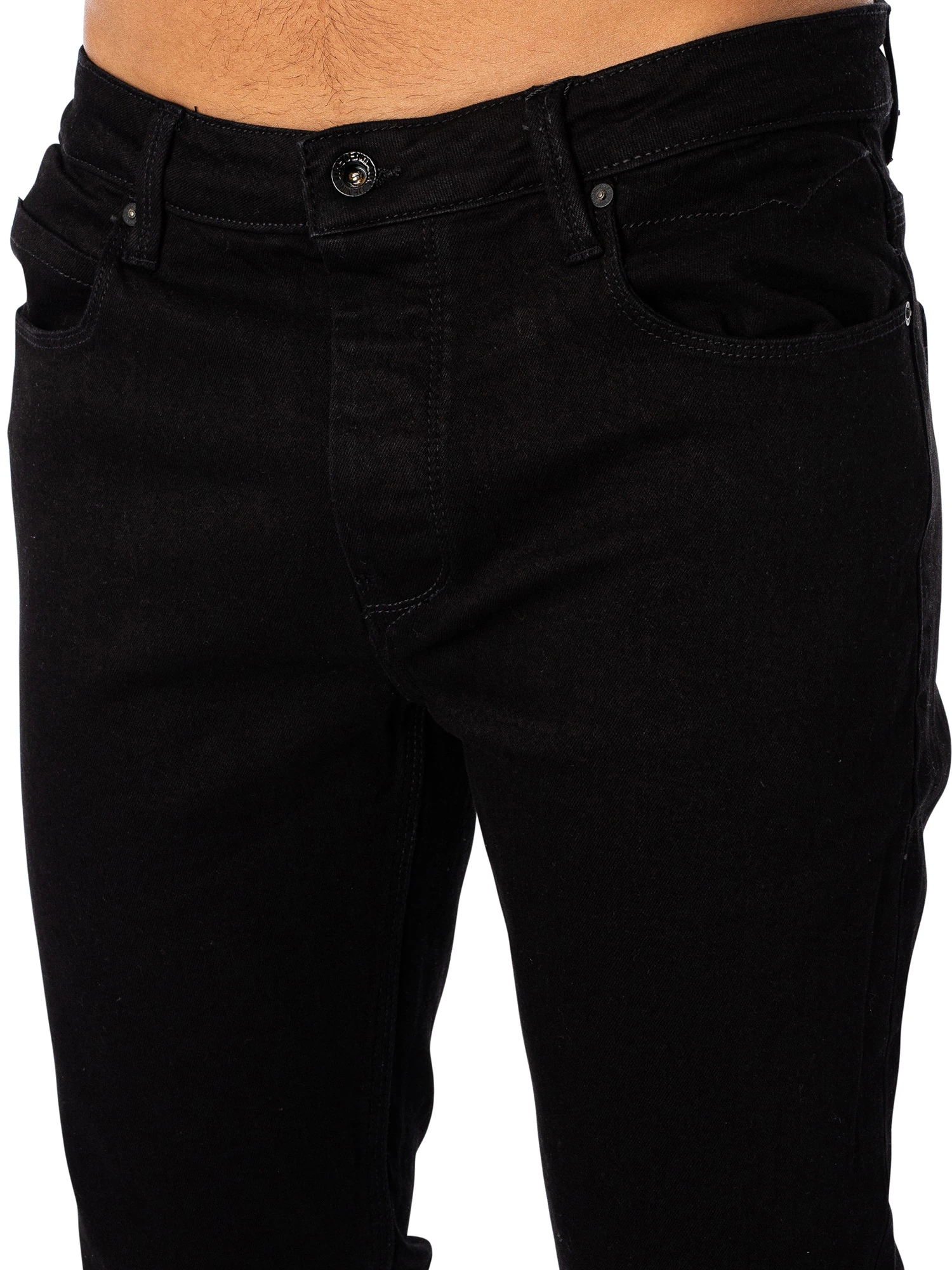 Luke 1977 Vac Slim Tapered Jeans - Black 5 Luke 1977 Vac Slim Tapered Jeans - Black - Image 5