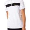 Luke 1977 Zip Lock Polo Shirt - White/Jet Black