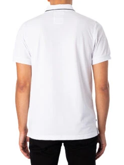 Luke 1977 Zip Lock Polo Shirt - White/Jet Black 8 Luke 1977 Zip Lock Polo Shirt - White/Jet Black -Standout Fashion Shop 46488c