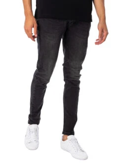 Luke 1977 Vac Slim Tapered Jeans - Black Midnight