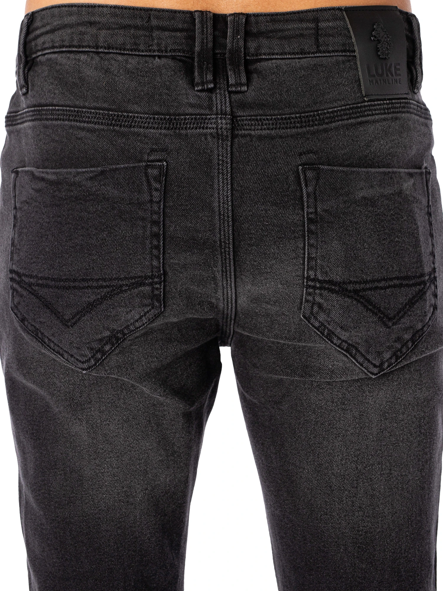 Luke 1977 Vac Slim Tapered Jeans - Black Midnight 4 Luke 1977 Vac Slim Tapered Jeans - Black Midnight - Image 4