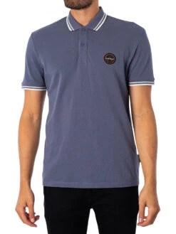 Napapijri Logo Polo Shirt - Blue