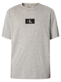Calvin Klein Box Logo Lounge T-Shirt - Grey Heather 9 Calvin Klein Box Logo Lounge T-Shirt - Grey Heather -Standout Fashion Shop 46556e