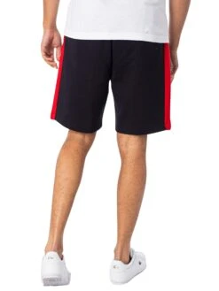 Lacoste Side Logo Sweat Shorts - Blue Marine/Rouge -Standout Fashion Shop 46580c