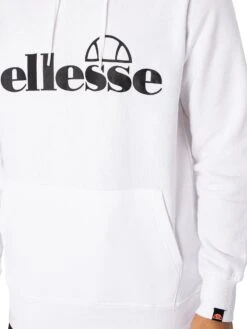 Ellesse Oodia Pullover Hoodie - White -Standout Fashion Shop 46620d