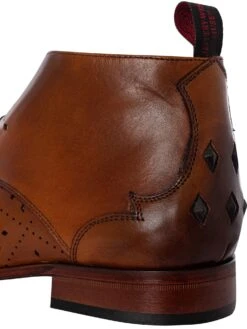 Jeffery West Chukka Diamond Leather Boots - Castano -Standout Fashion Shop 46656i
