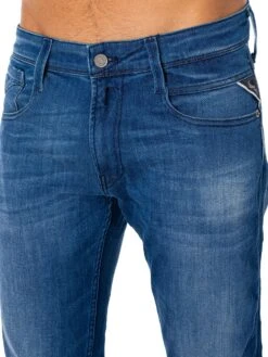 Replay Anbass Slim Jeans - Mid Blue 9 Replay Anbass Slim Jeans - Mid Blue -Standout Fashion Shop 46702e