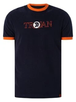 Trojan Graphic T-Shirt - Navy/Orange -Standout Fashion Shop 46795e