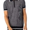 HUGO Sholono Zip Polo Shirt - Black