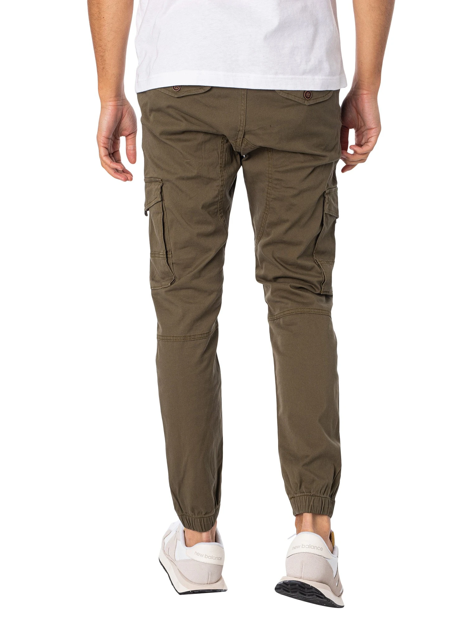 Jack & Jones Paul Flake 542 Cargos - Olive Night 3 Jack & Jones Paul Flake 542 Cargos - Olive Night - Image 3