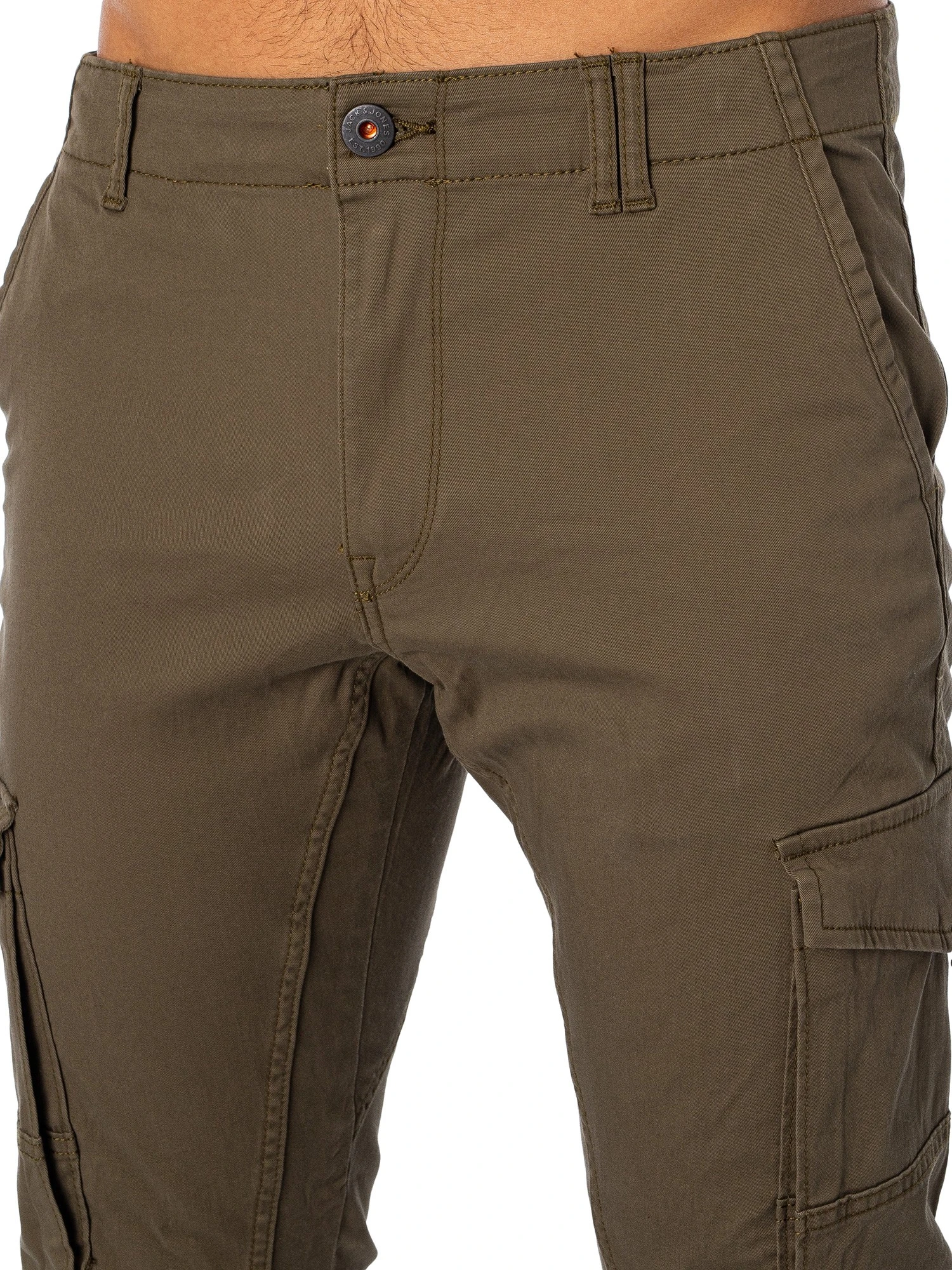 Jack & Jones Paul Flake 542 Cargos - Olive Night 5 Jack & Jones Paul Flake 542 Cargos - Olive Night - Image 5