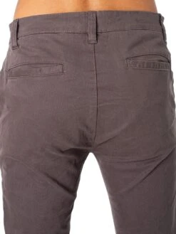 Luke 1977 Alpha Chinos - Graphite -Standout Fashion Shop 46942d 1