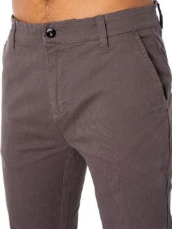 Luke 1977 Alpha Chinos - Graphite -Standout Fashion Shop 46942e 1