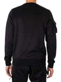 Luke 1977 Baker Sweatshirt - Jet Black -Standout Fashion Shop 46944c 1