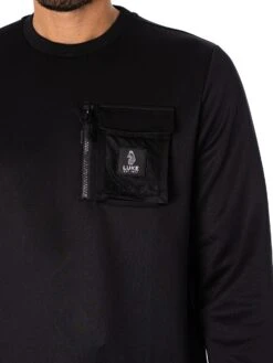 Luke 1977 Baker Sweatshirt - Jet Black -Standout Fashion Shop 46944d 1