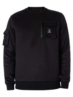 Luke 1977 Baker Sweatshirt - Jet Black -Standout Fashion Shop 46944f 1