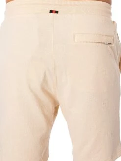 Luke 1977 The Lad Sweat Shorts - Ecru -Standout Fashion Shop 46954d 1