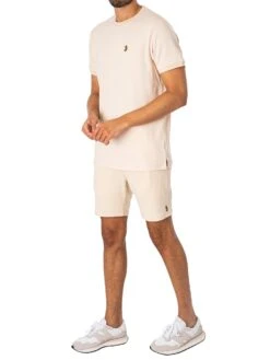 Luke 1977 The Lad Sweat Shorts - Ecru -Standout Fashion Shop 46954f 1
