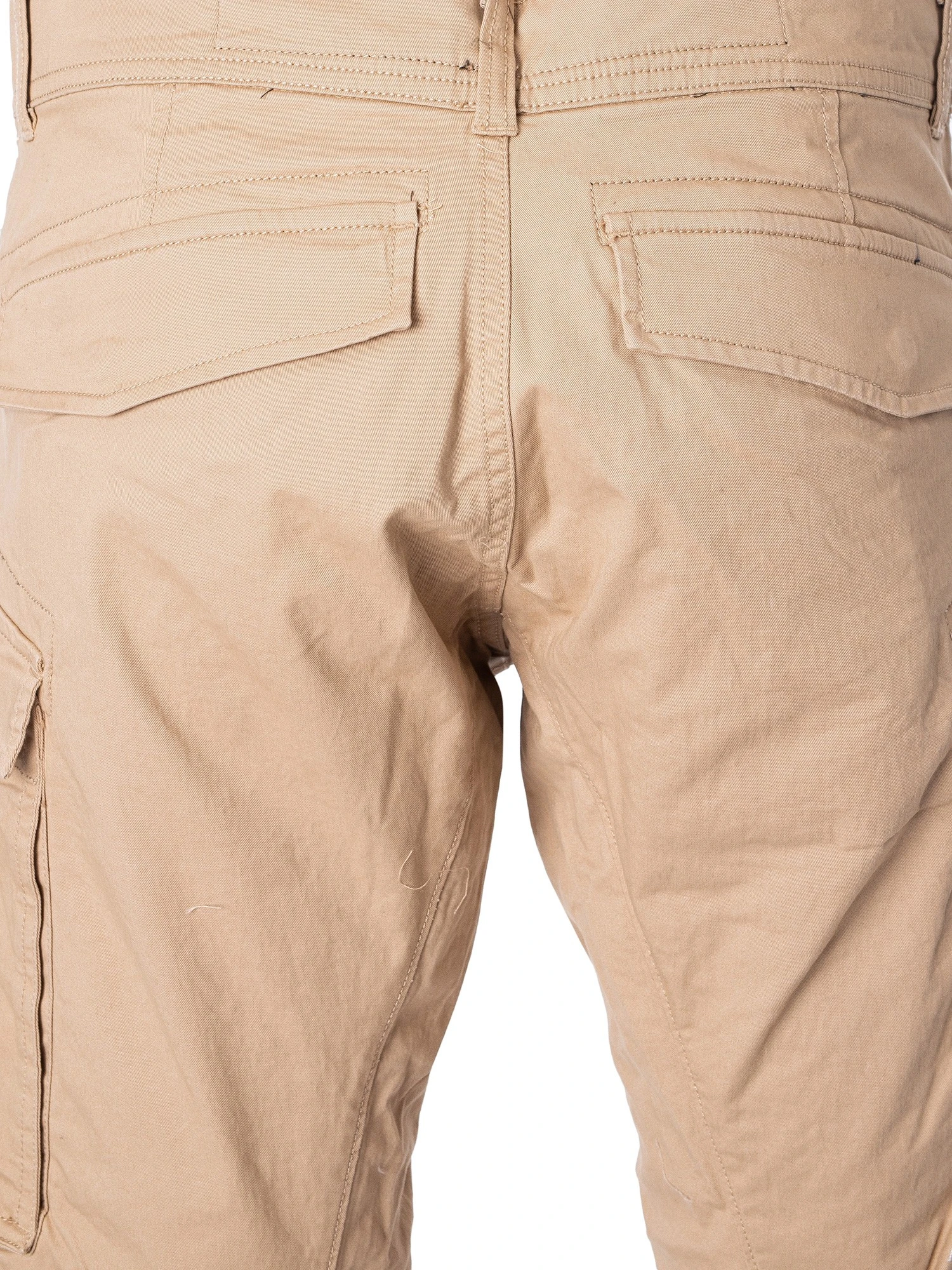 Replay Logo Cargo Trousers - Beige 4 Replay Logo Cargo Trousers - Beige - Image 4