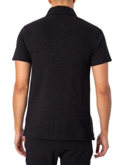 Luke 1977 Royal Palm Polo Shirt - Dark Charcoal Marl -Standout Fashion Shop 47016c 1