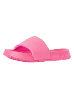 Fila Outline Logo Sliders - Hot Pink