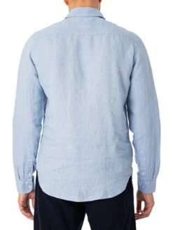 Lois Jeans Lucas Linen Shirt - Blue Fog -Standout Fashion Shop 47148c