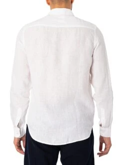 Lois Jeans Lucas Linen Shirt - White -Standout Fashion Shop 47149c