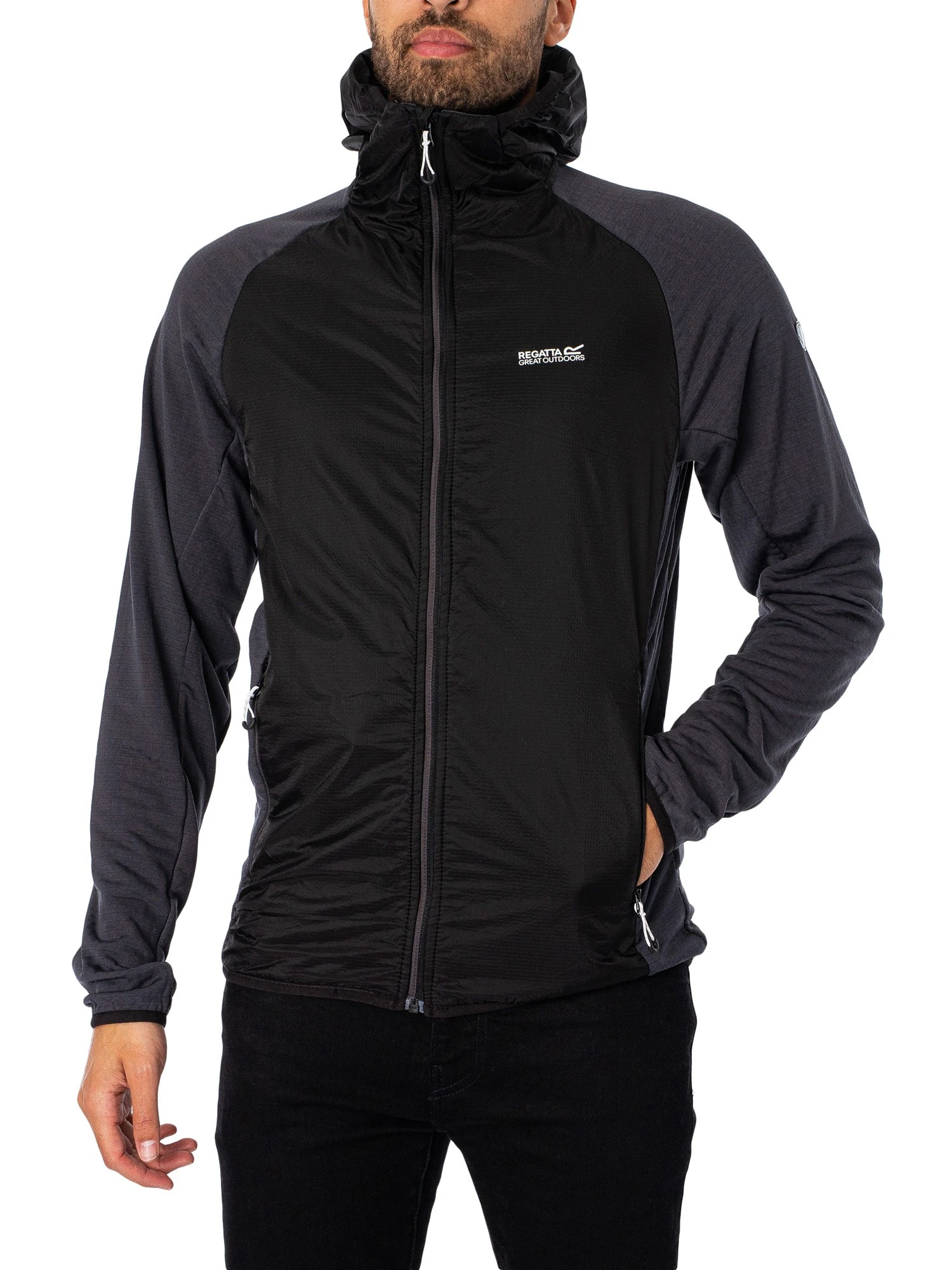 Regatta Highton Lite Hybrid Jacket - Black/Seal Grey 2 Regatta Highton Lite Hybrid Jacket - Black/Seal Grey - Image 2