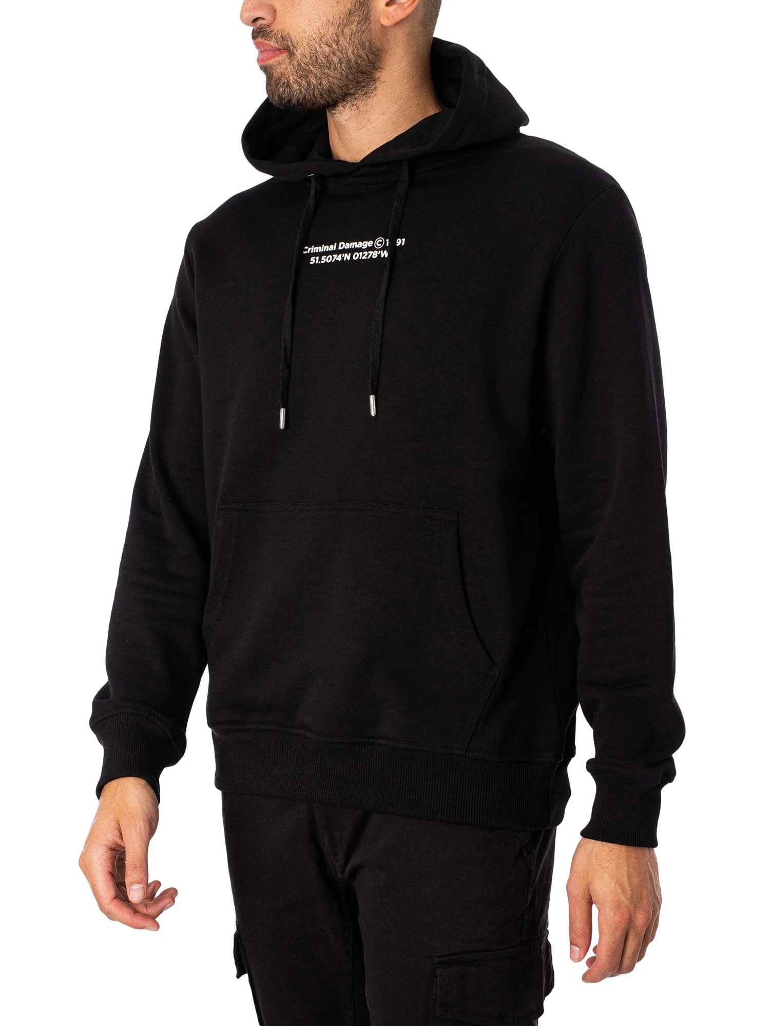 Criminal Damage World Champion Graphic Pullover Hoodie - Black 2 Criminal Damage World Champion Graphic Pullover Hoodie - Black - Image 2