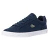 Lacoste Lerond Pro BL 123 1 CMA Canvas Trainers - Navy/White