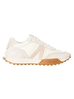 Lacoste L-Spin Deluxe 123 1 SMA Textile Trainers - Off White -Standout Fashion Shop 47411c