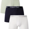 Calvin Klein 3 Pack Modern Structure Boxer Briefs - Galaxy Grey/Night Sky/Frosted Green